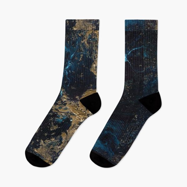 Item preview, Royal dark blue and gold marble print designed and sold by HadeeeeL.