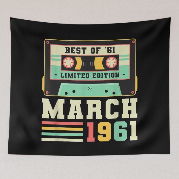 Item preview, 60th Birthday Gift March Vintage 1961 60 Years designed and sold by koenhfu06.