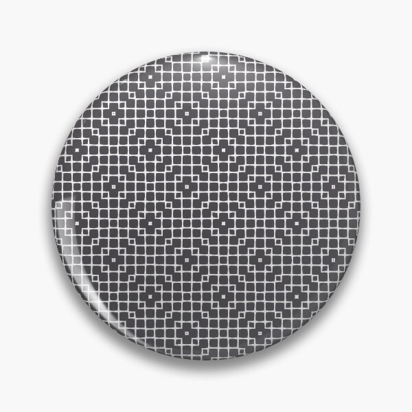 Item preview,  Geometric Pattern Mesh Grey White designed and sold by Antava.