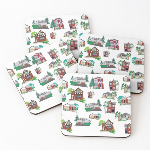 Happy Homes Coasters (Set of 4)