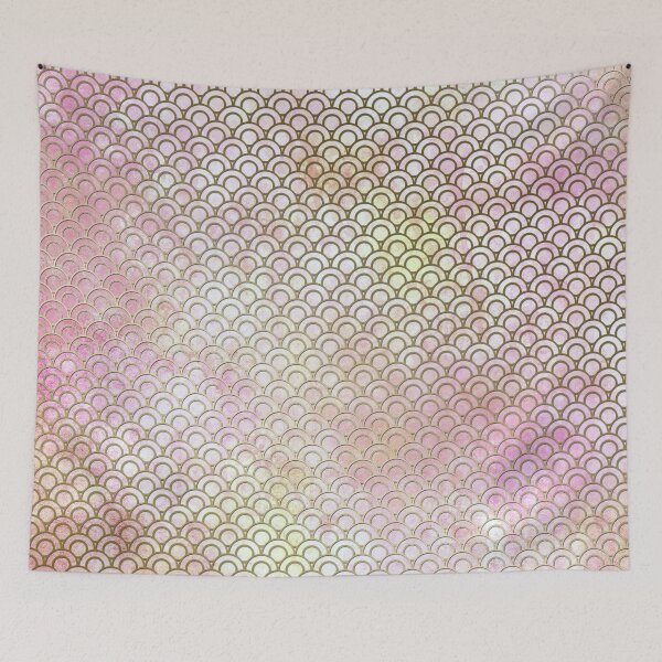 Item preview, Watercolor Golden Japanese Pattern designed and sold by Diana377.