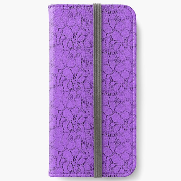 Purple lace iPhone Wallet