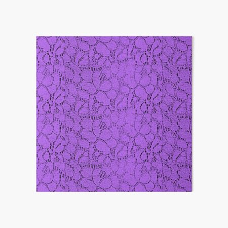 Purple lace Art Board Print