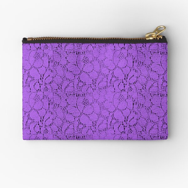 Purple lace Zipper Pouch