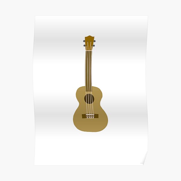 Art Mural Sur Le Theme Ukulele Redbubble