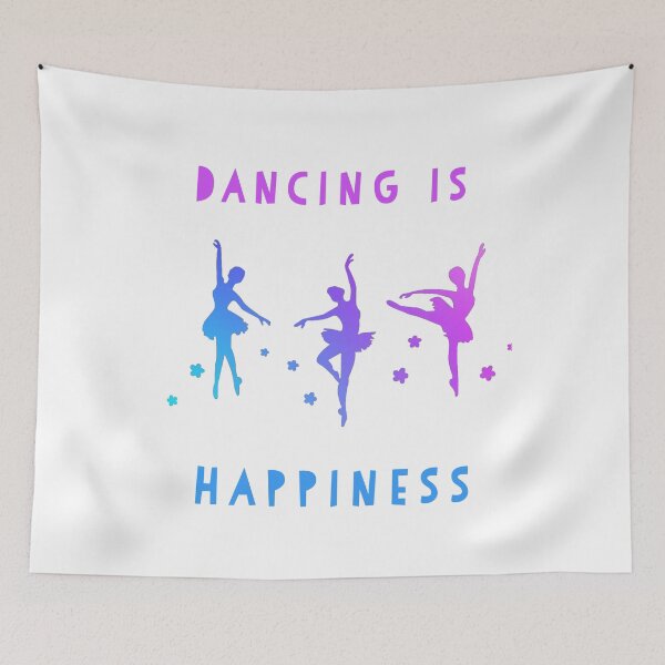 Item preview,  Dancing is Happiness. Dance design.  Ballet Dance. Happiness quote.  designed and sold by doctors-apparel.