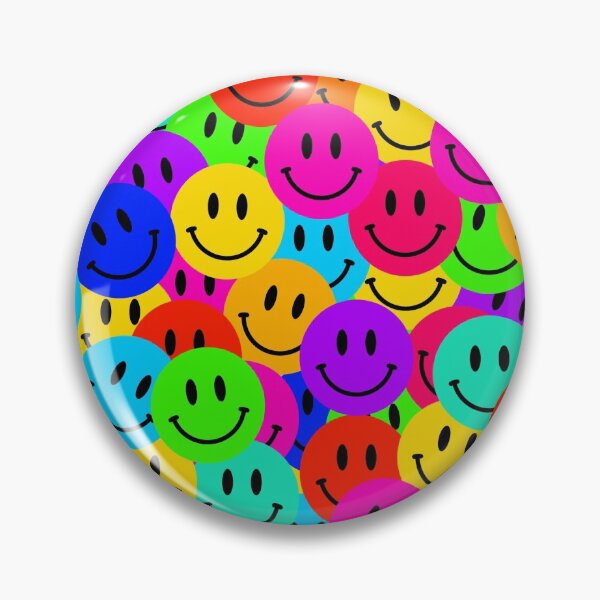 Item preview, Rainbow Smileys Vibrant Repeat Pattern designed and sold by grinningskull.