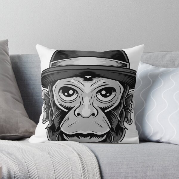 A Bathing Ape Art Design #7 Throw Pillow