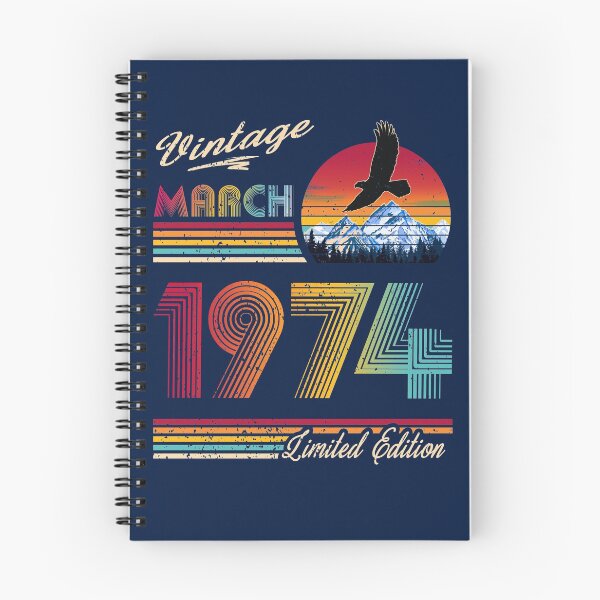 Item preview, March 1974 Birthday designed and sold by GreenSplash.