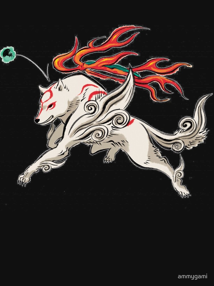 Okami Amaterasu Issun Jump | Art Board Print