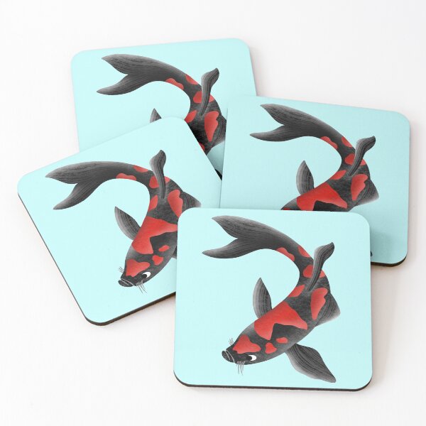 Item preview, Koi Fish Black and Red designed and sold by Krista Eliot.