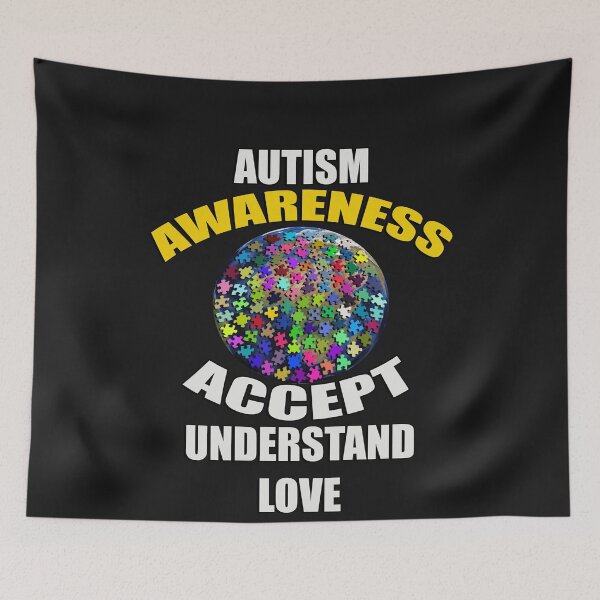 Item preview, Autism Awareness: Accept, Understand, Love Autistic Inspirational Quote designed and sold by Cute & Sassy Custom Gifting Boutiques.