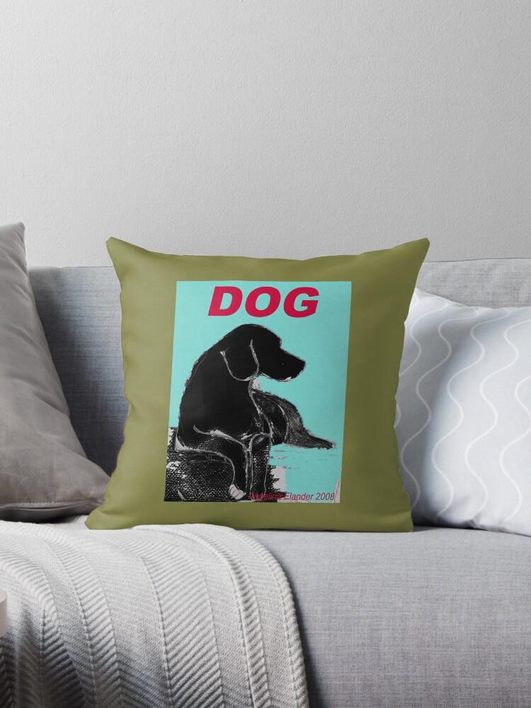 custom dog throw pillow