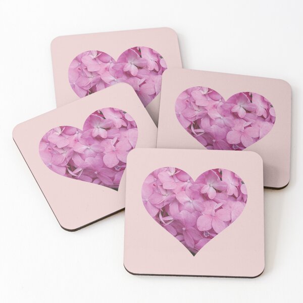 Item preview, pink floral heart  designed and sold by pineappledizajn.
