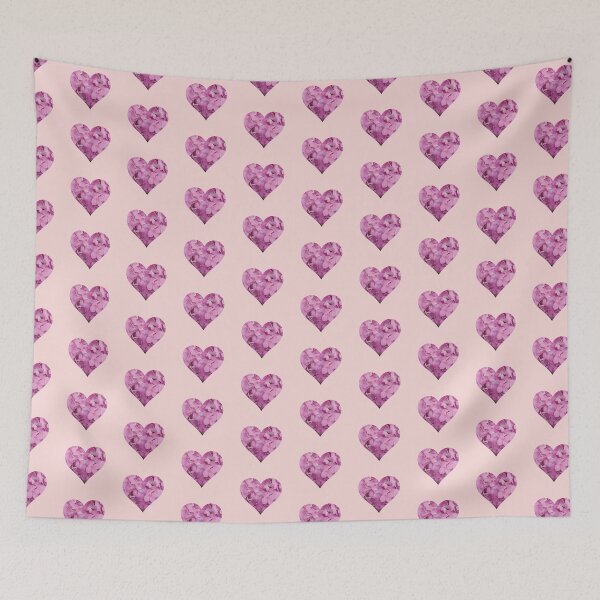 Item preview, pink floral heart  designed and sold by pineappledizajn.