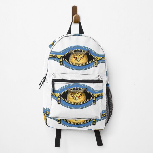 Item preview, Cute owl peeking out from the zipper designed and sold by Xdelacra.