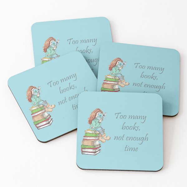 Item preview, Too many books Blue designed and sold by Murrell-Doodles.