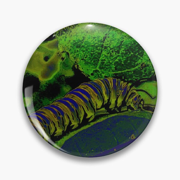 Item preview, Monarch caterpillar in neon designed and sold by AmyzingPrints.