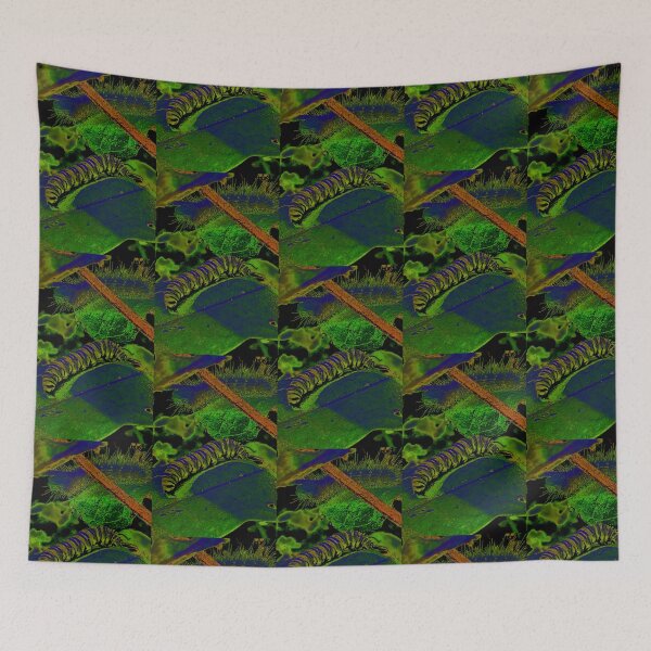 Item preview, Monarch caterpillar in neon designed and sold by AmyzingPrints.