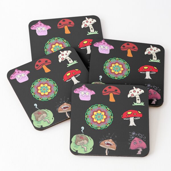 Artikelvorschau, Magic Mushrooms Sticker Pack entworfen und verkauft von SportyDogShop.
