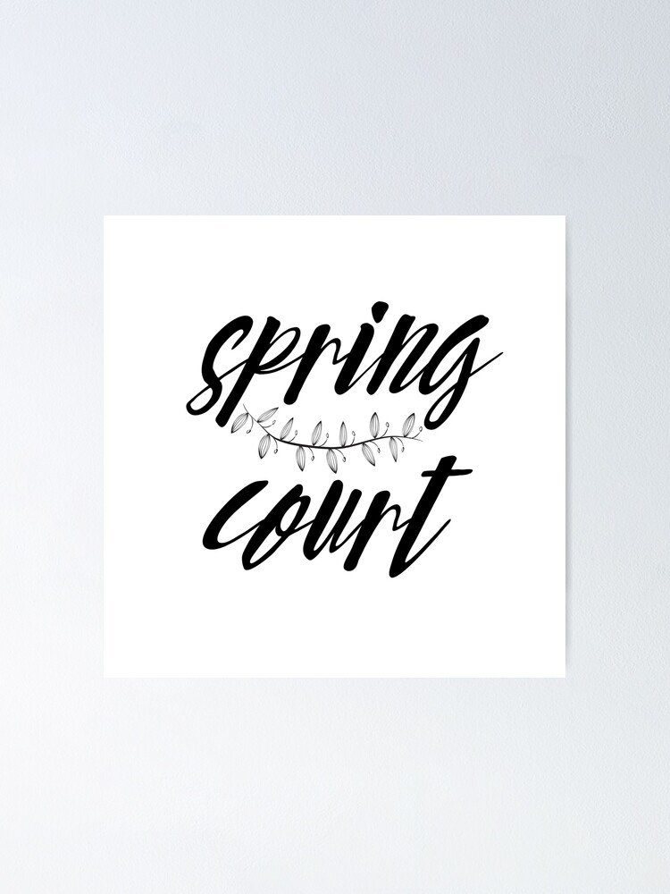 Thumbnail 1 of 3, Poster, Spring Court - ACOTAR designed and sold by AsteriaBooks.