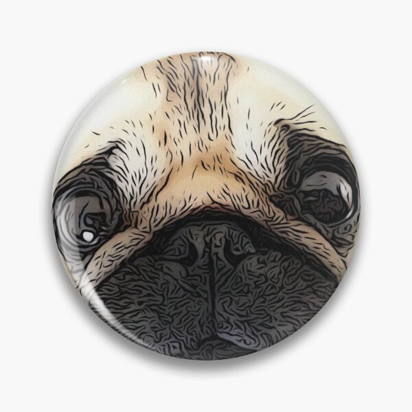 Item preview, Cute Pug Face Design designed and sold by BayRosePets.