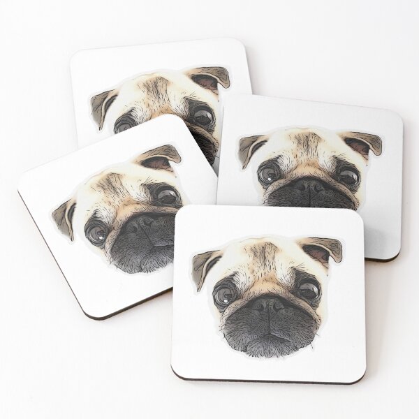 Item preview, Cute Pug Face Design designed and sold by BayRosePets.