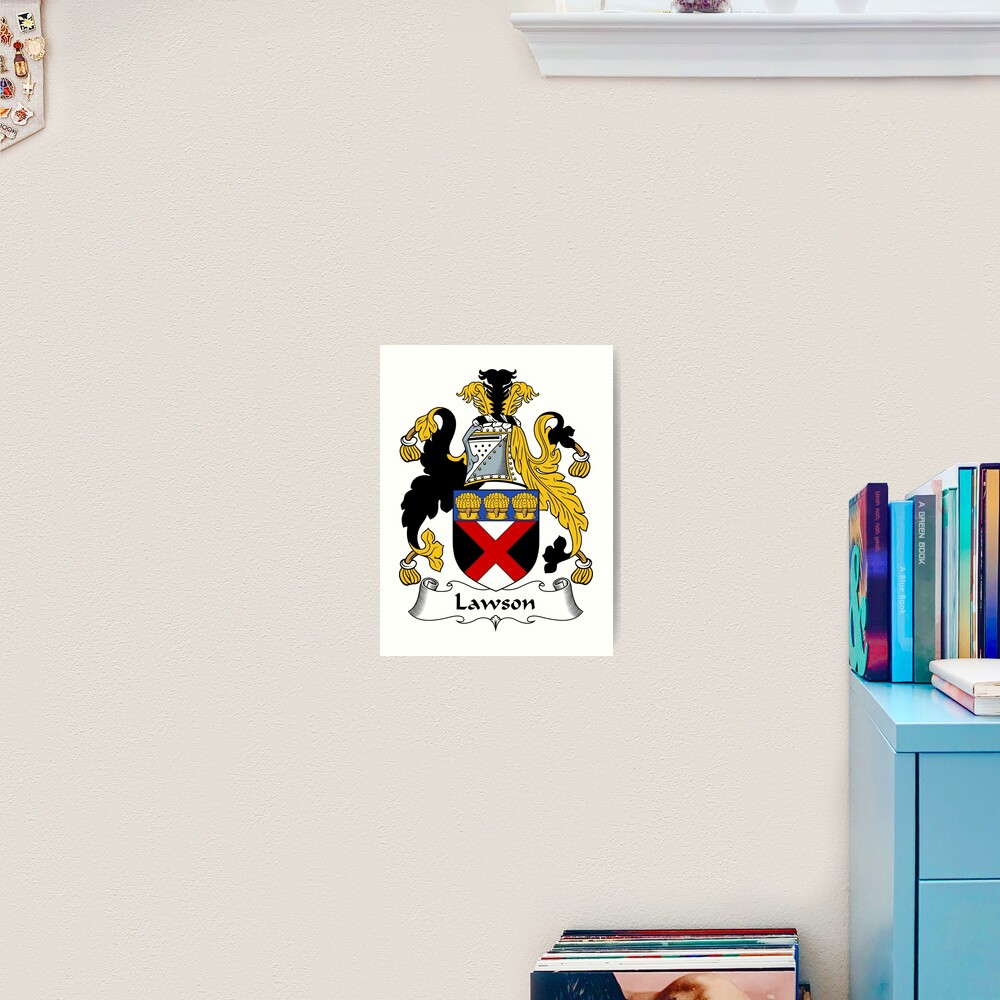 "Lawson Coat Of Arms / Lawson Family Crest" Art Print By ...