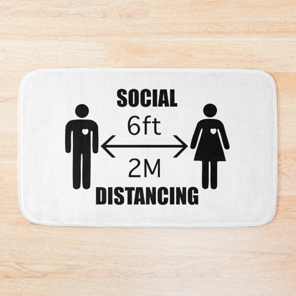Aperçu de l'œuvre Social_Distancing_Sign créée et vendue par AURA-HYSTERICA.