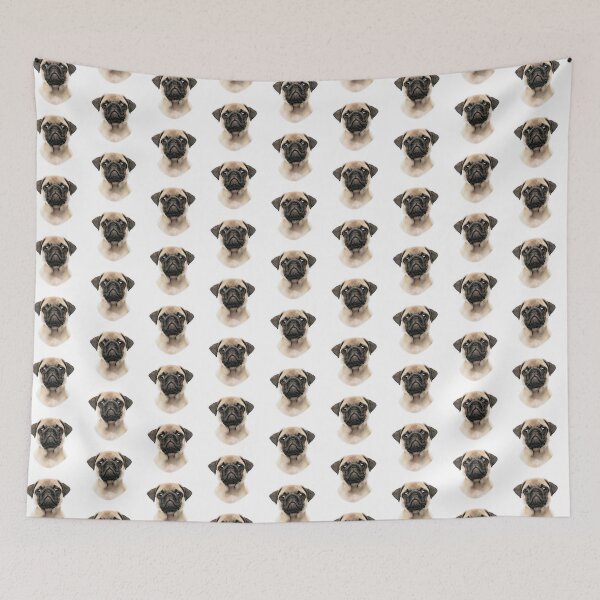 Item preview, Cute Pug Face portrait Design designed and sold by BayRosePets.