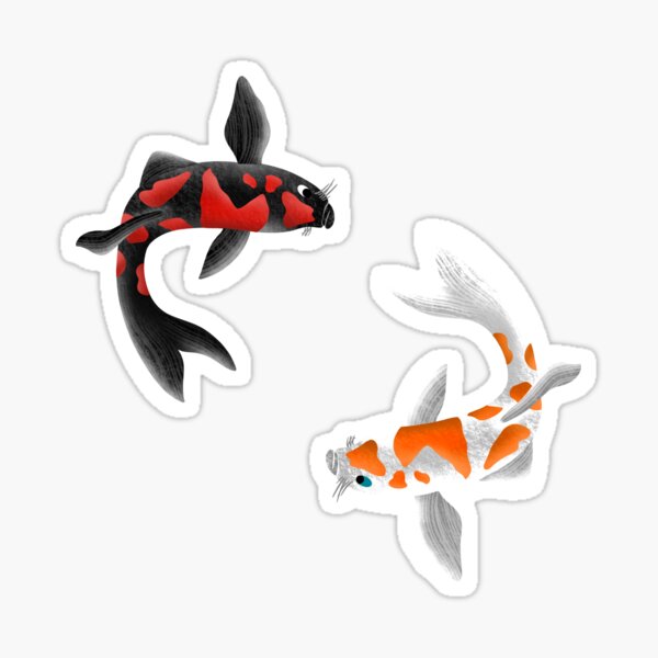 Vista previa del artículo con la obra «Paquete de peces koi», diseñado y vendido por Krista Eliot.