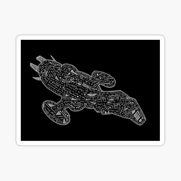 Black Fire Fly Class Sticker
