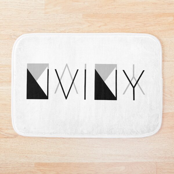 NVINY Reflected Logo Bath Mat