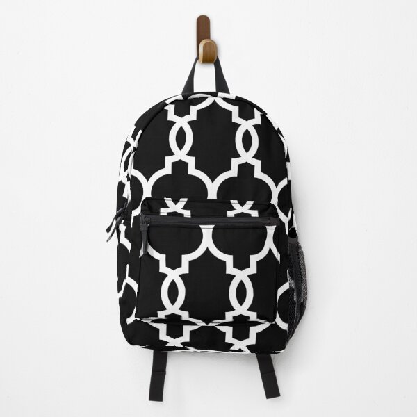 Item preview, Moroccan Quatrefoil Lattice Pattern Black & White designed and sold by tonymagnerart.