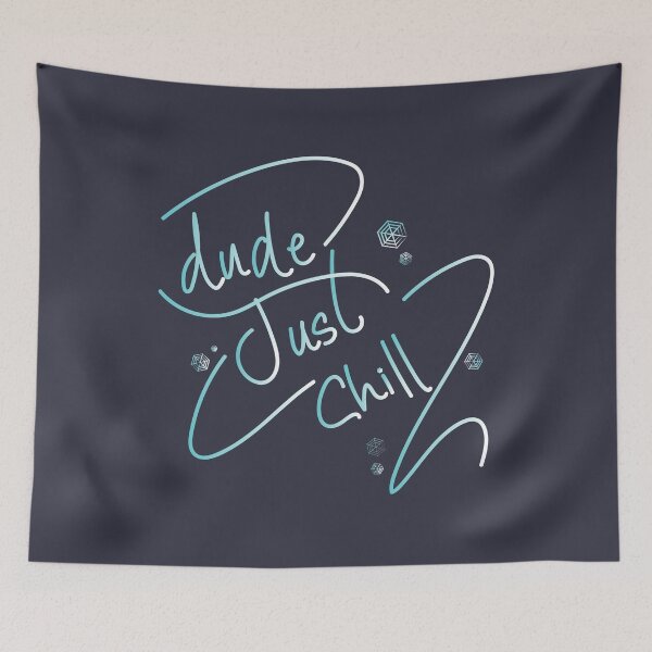 Item preview, dude Just chill  designed and sold by ZinniaBlues.
