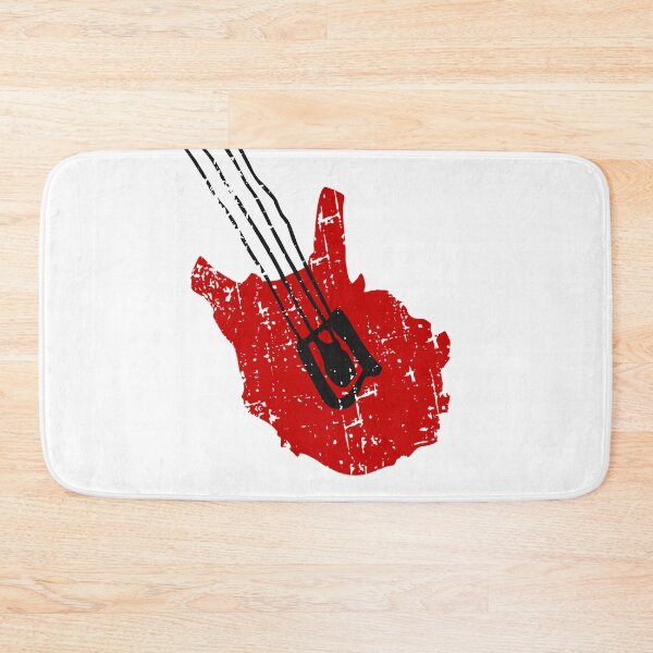Item preview, Distressed Red Electric Bass Guitar designed and sold by JoBella-Designs.