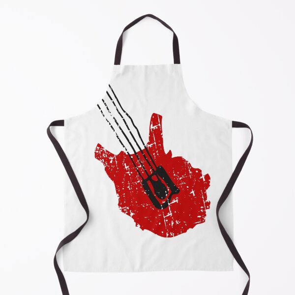 Item preview, Distressed Red Electric Bass Guitar designed and sold by JoBella-Designs.