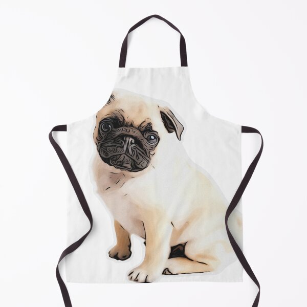 Item preview, Cute Pug Sat Down Design designed and sold by BayRosePets.