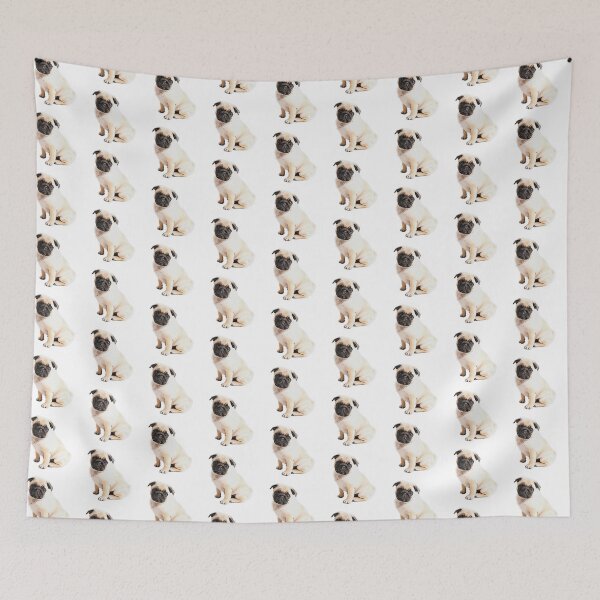 Item preview, Cute Pug Sat Down Design designed and sold by BayRosePets.