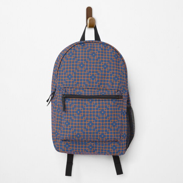 Item preview,  Geometric Pattern Mesh Blue Orange designed and sold by Antava.