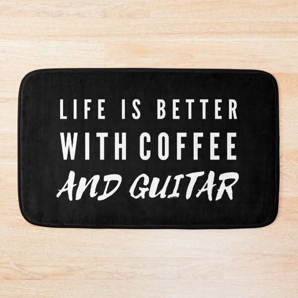 Item preview, Life Is Better With Coffee And Guitar designed and sold by TeePartyHost.