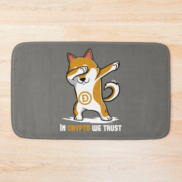 Item preview, Crypto Dogecoin shiba inu dog dabbing cartoon  / In crypto we trust designed and sold by portrait4you.