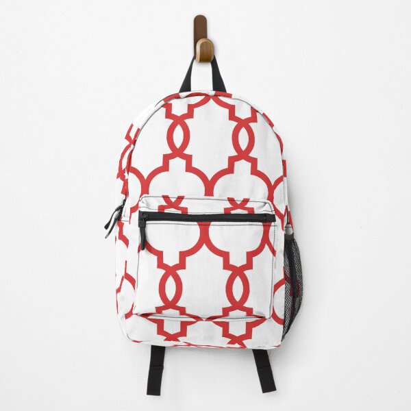 Item preview, Moroccan Quatrefoil Lattice Pattern 259 Red designed and sold by tonymagnerart.