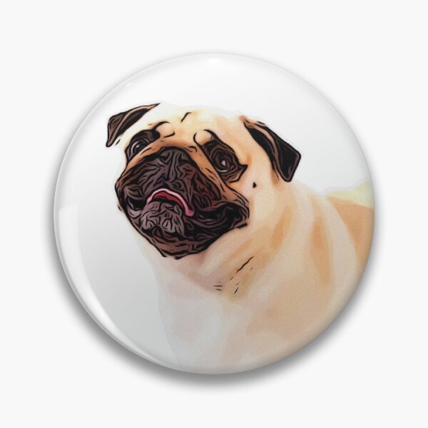 Item preview, Cute Pug lineart Design designed and sold by BayRosePets.