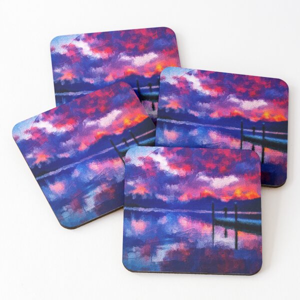 Item preview,  beautiful sunset at riverbank designed and sold by meh4u2.