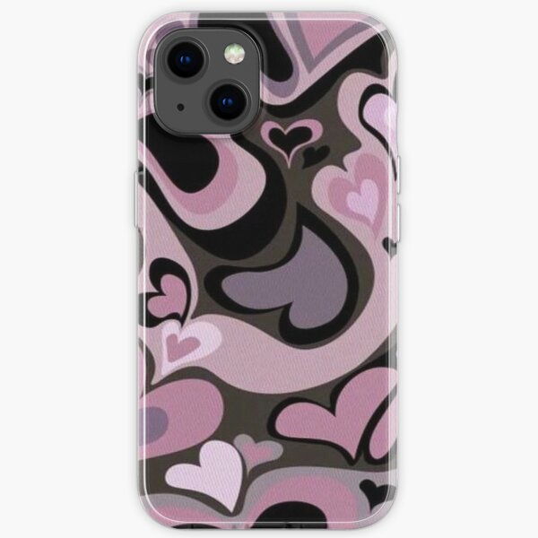 y2k pink hearts iPhone Soft Case