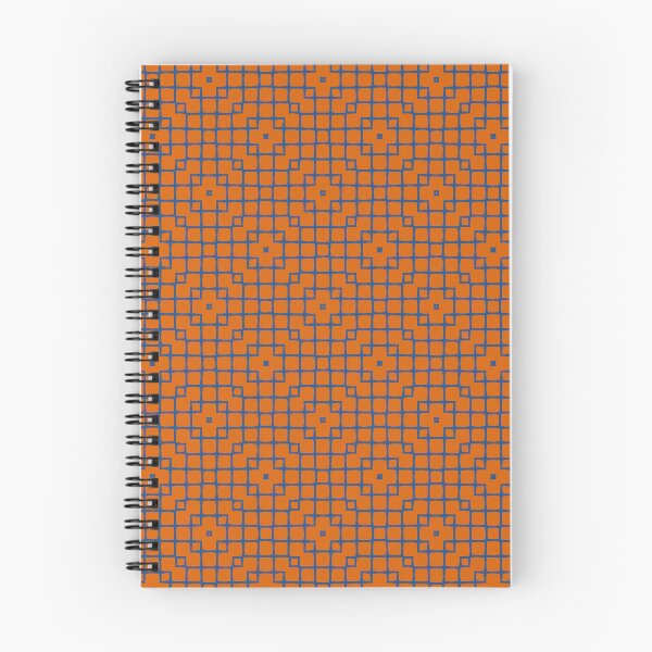 Item preview, Geometric Pattern Mesh Orange Blue designed and sold by Antava.