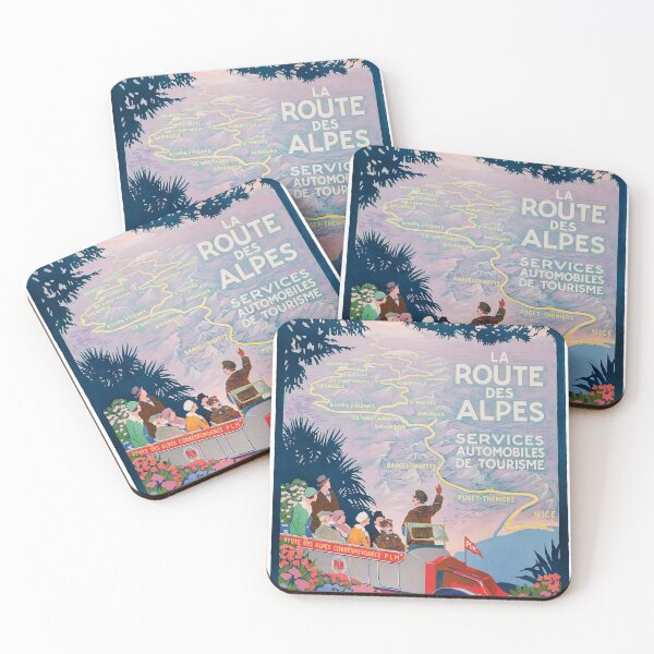 Item preview, 1920 France La Route Des Alpes PLM Travel Poster designed and sold by retrographics.
