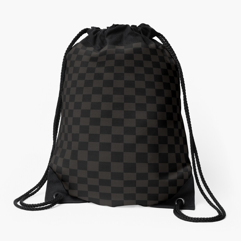 Luxury Brown/Black Checkered Duffle Bag for Sale by Oudeen