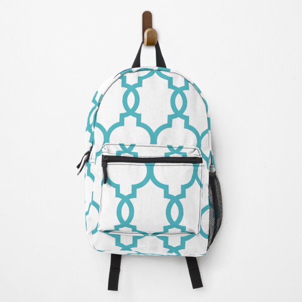 Item preview, Moroccan Quatrefoil Lattice Pattern 263 Turquoise designed and sold by tonymagnerart.